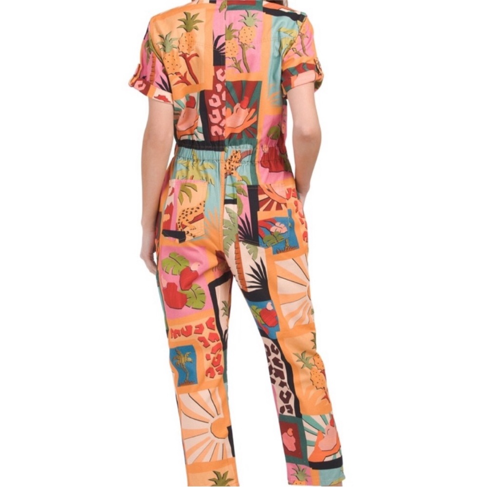 FARM Rio Multicolor Tropical Patchwork Jumpsuit - Picture 3 of 4